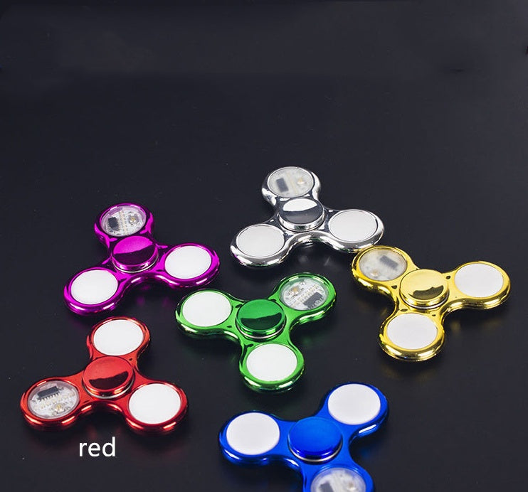 LED Light Fidget Spinner - Patterned Glow in Dark