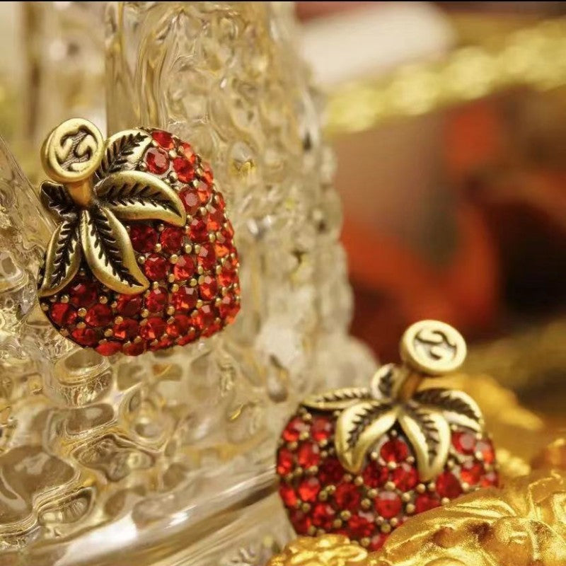 Strawberry Diamond Earrings