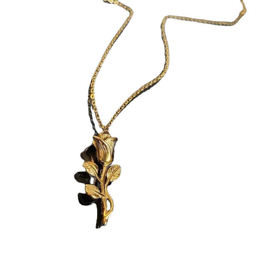 Golden Rose Necklace