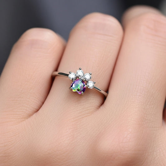Cat's Paw Engagement Ring