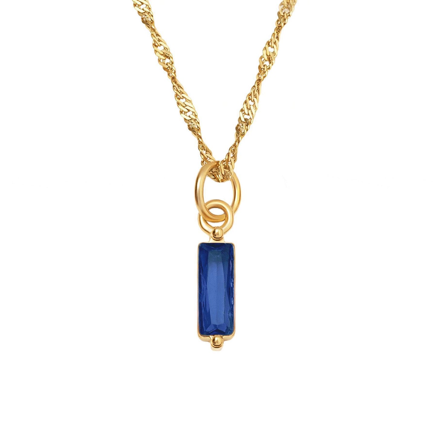 Birthstone Colorful Crystal Necklace