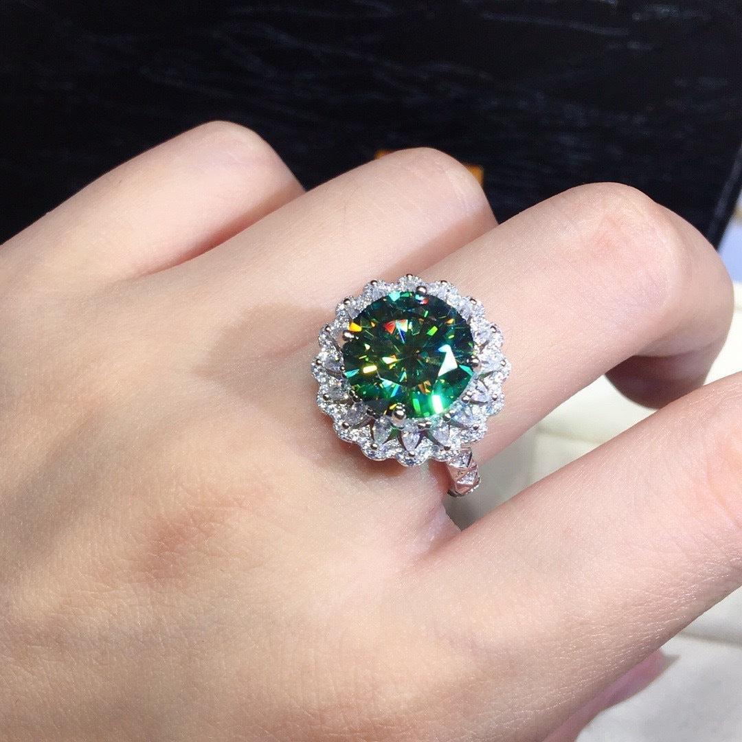 Luxury Open-Back Ring With Fire Opals