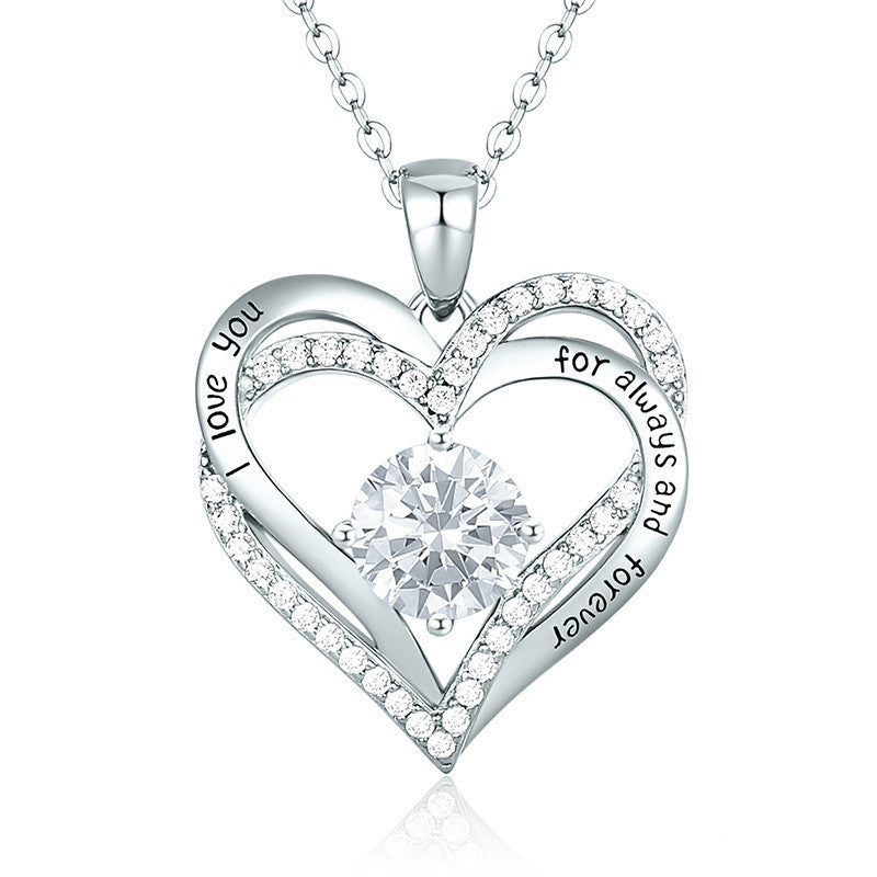 Heart Lovely Birthstone Necklace