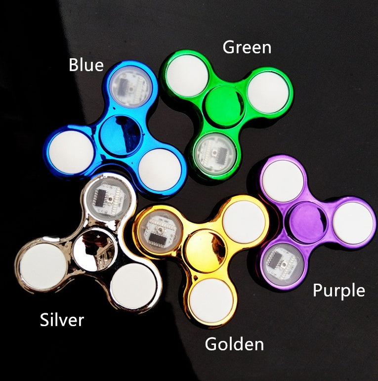 LED Light Fidget Spinner - Patterned Glow in Dark