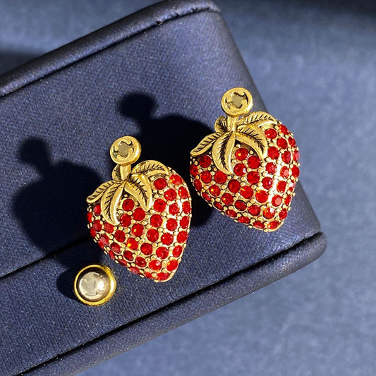 Strawberry Diamond Earrings