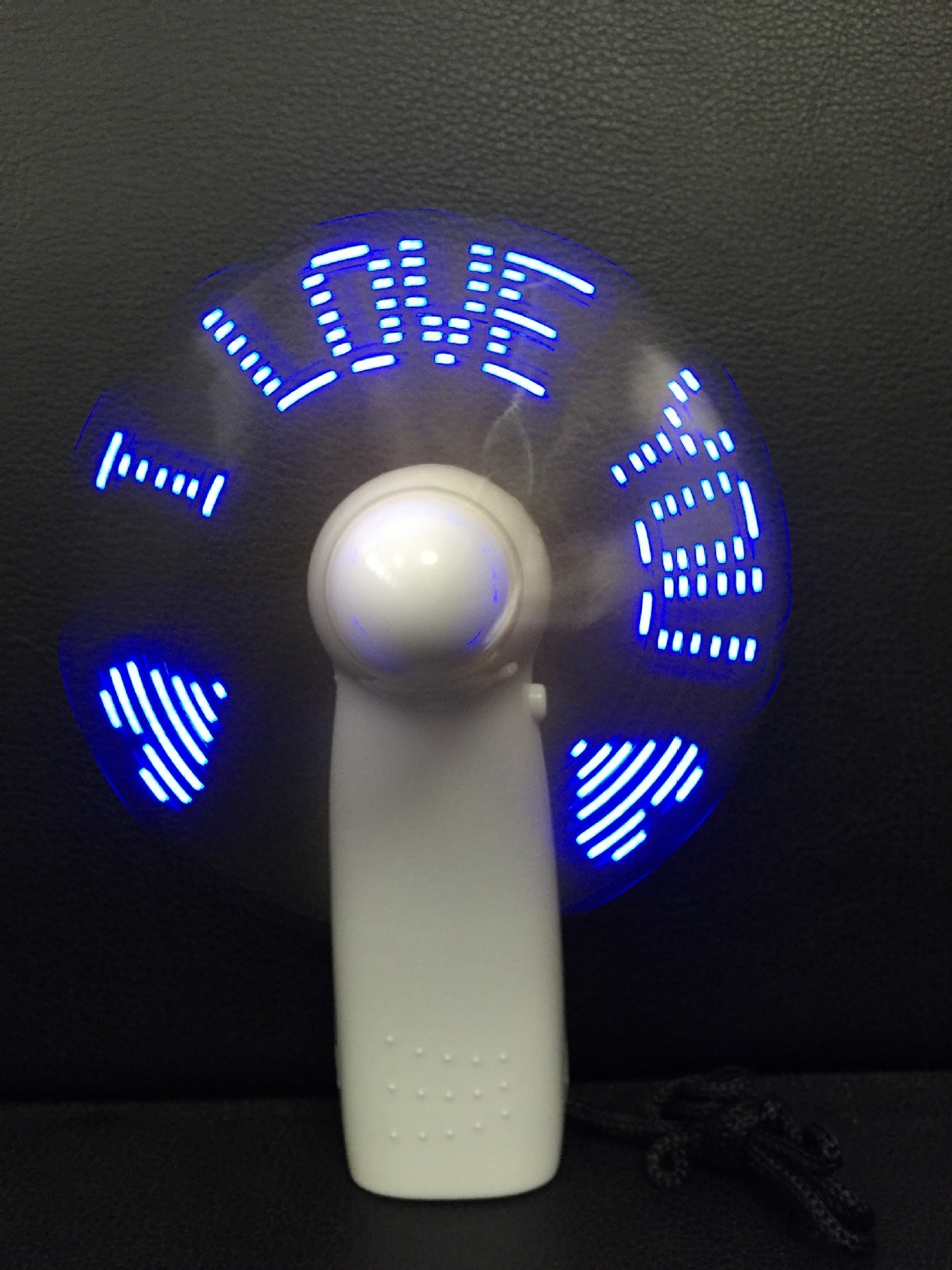 Handheld Flashing Fan - I Love You