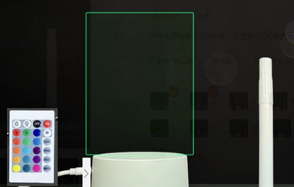 Tablero de mensajes acrílico - Luz 3D manuscrita