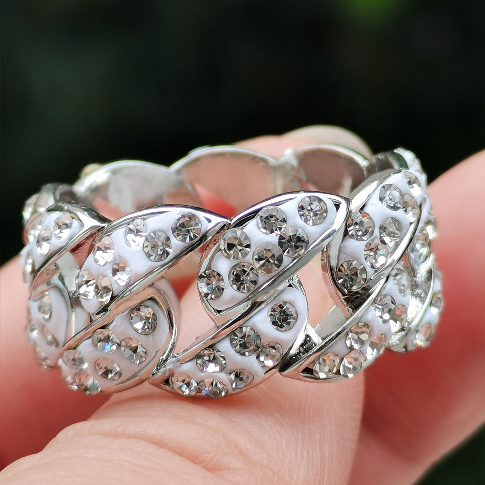 Anillo de sello de cristales 