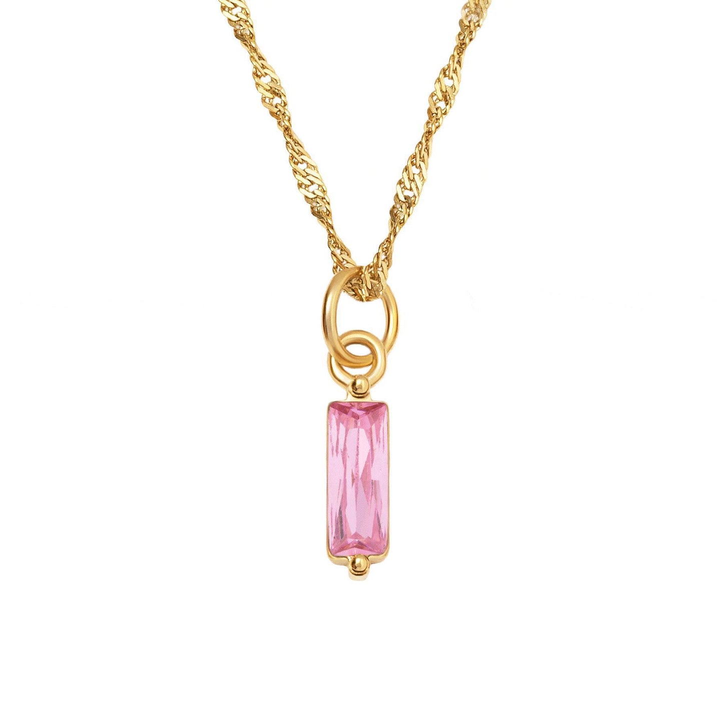 Birthstone Colorful Crystal Necklace