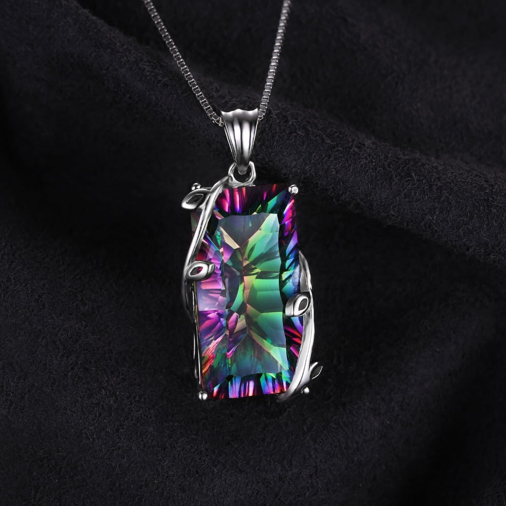 Cadena de gemas de cristal de turmalina