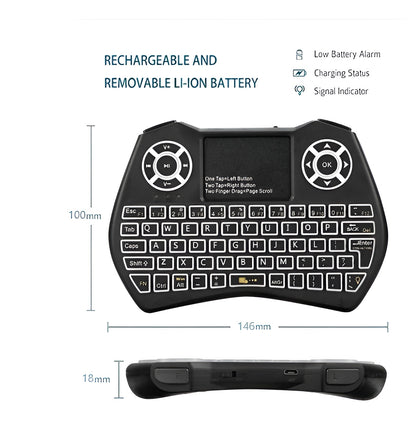 Small Pocket Keyboard - Wireless Colorful Neons