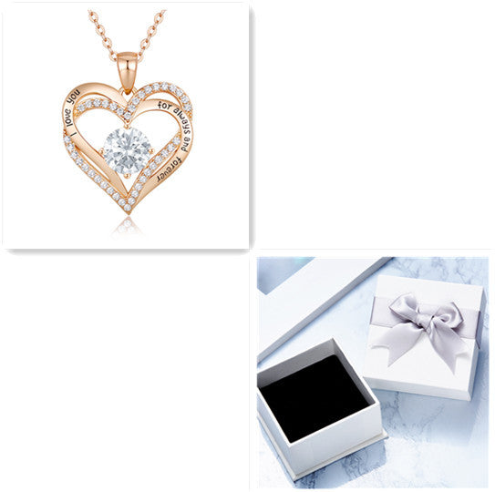 Heart Lovely Birthstone Necklace