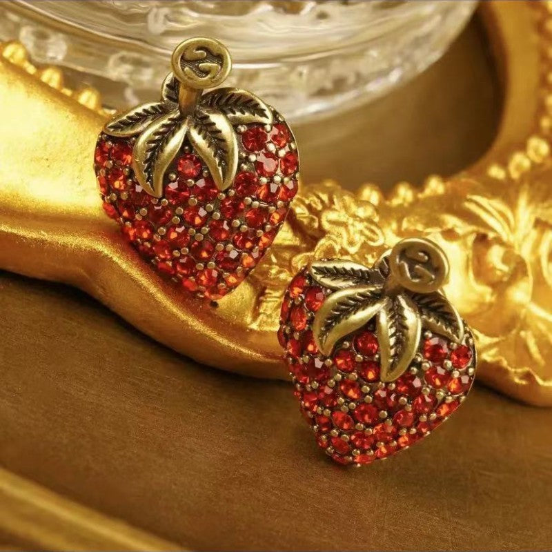 Strawberry Diamond Earrings
