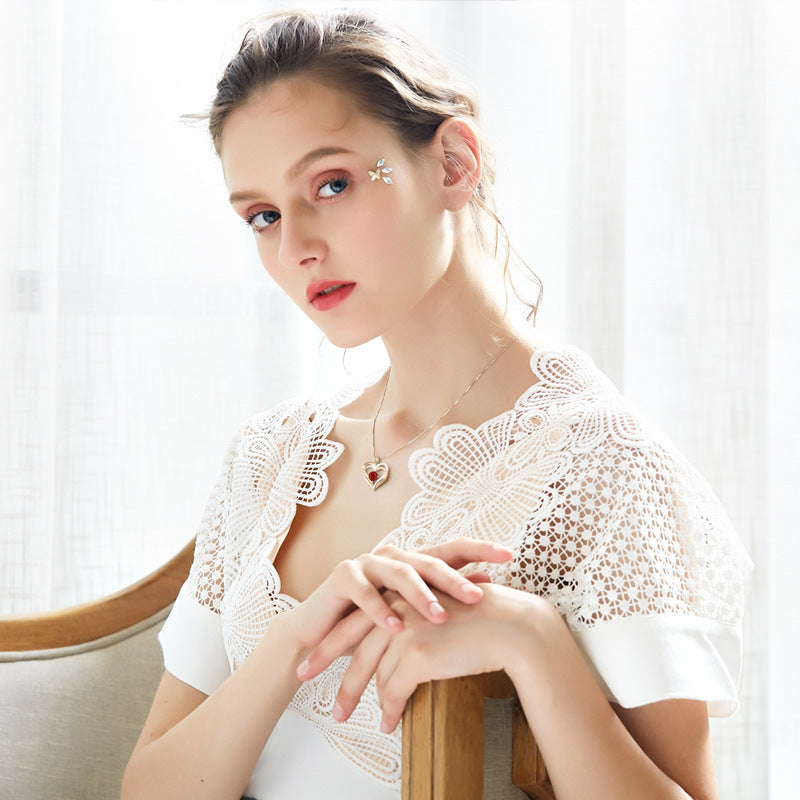 Heart Lovely Birthstone Necklace