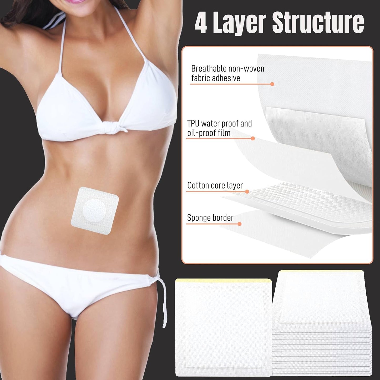 Parches desengrasantes para la grasa corporal