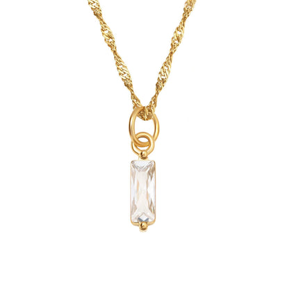 Birthstone Colorful Crystal Necklace