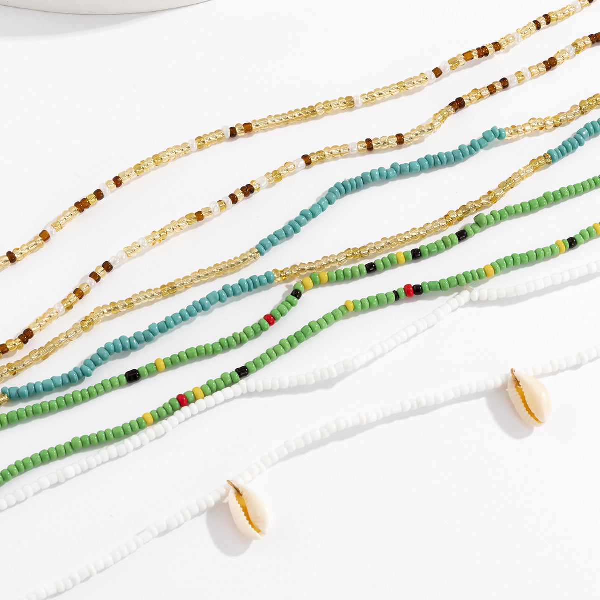 Waist Beads Colorful Crystals and Seashells