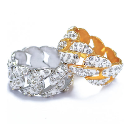 Anillo de sello de cristales 