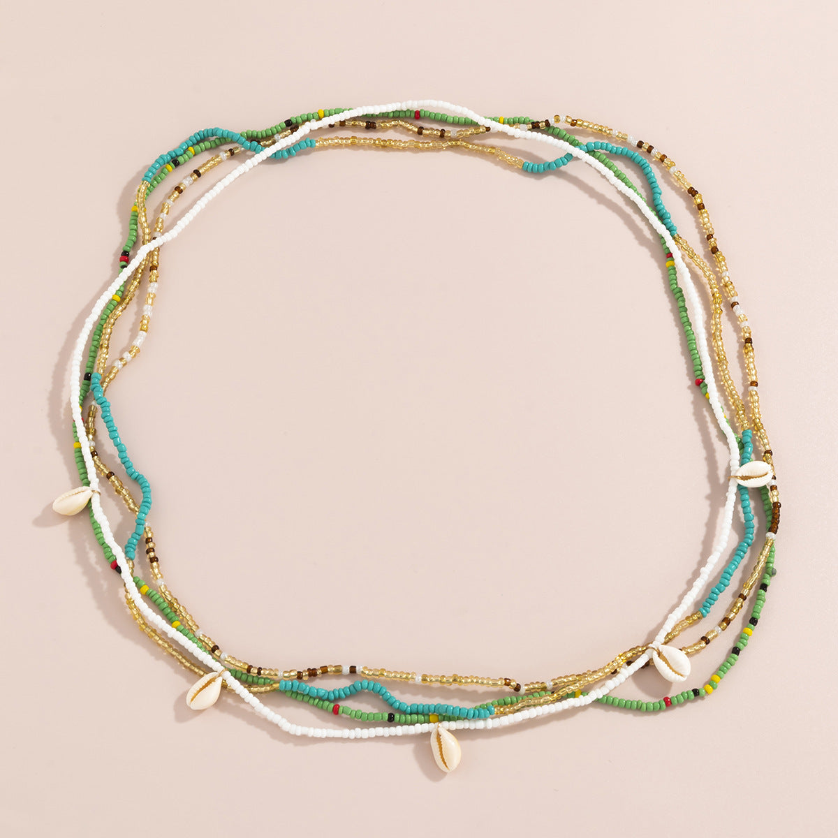 Waist Beads Colorful Crystals and Seashells