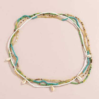 Waist Beads Colorful Crystals and Seashells