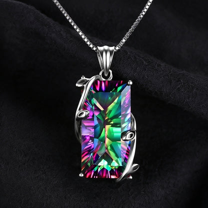 Cadena de gemas de cristal de turmalina