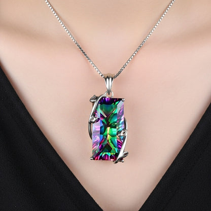 Cadena de gemas de cristal de turmalina