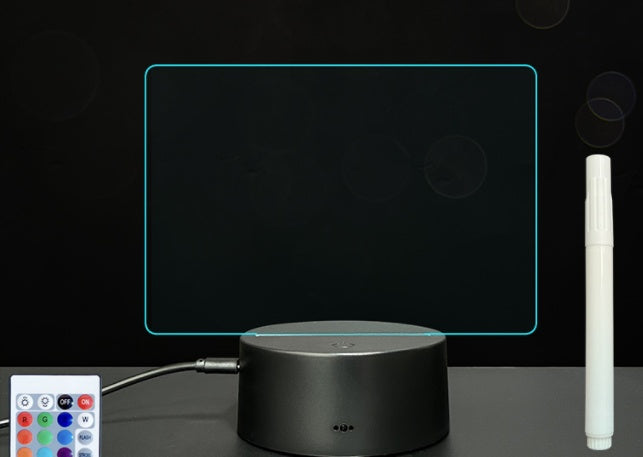 Tablero de mensajes acrílico - Luz 3D manuscrita