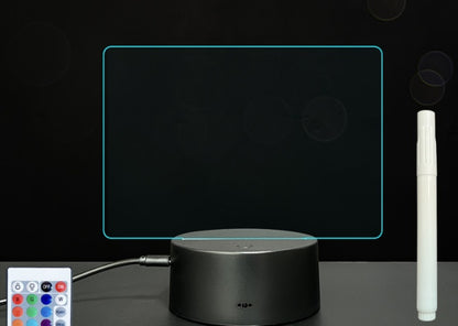 Tablero de mensajes acrílico - Luz 3D manuscrita