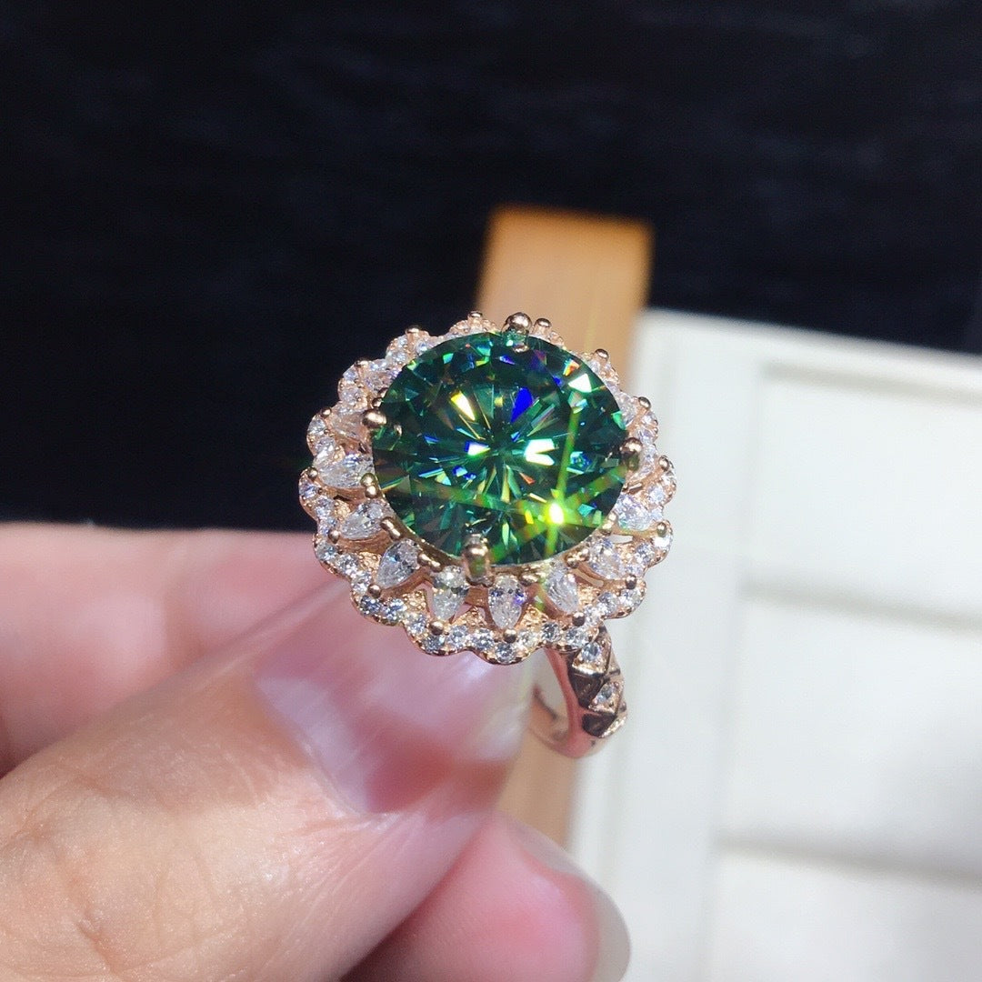 Luxury Open-Back Ring With Fire Opals
