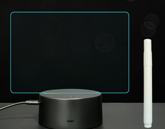 Tablero de mensajes acrílico - Luz 3D manuscrita