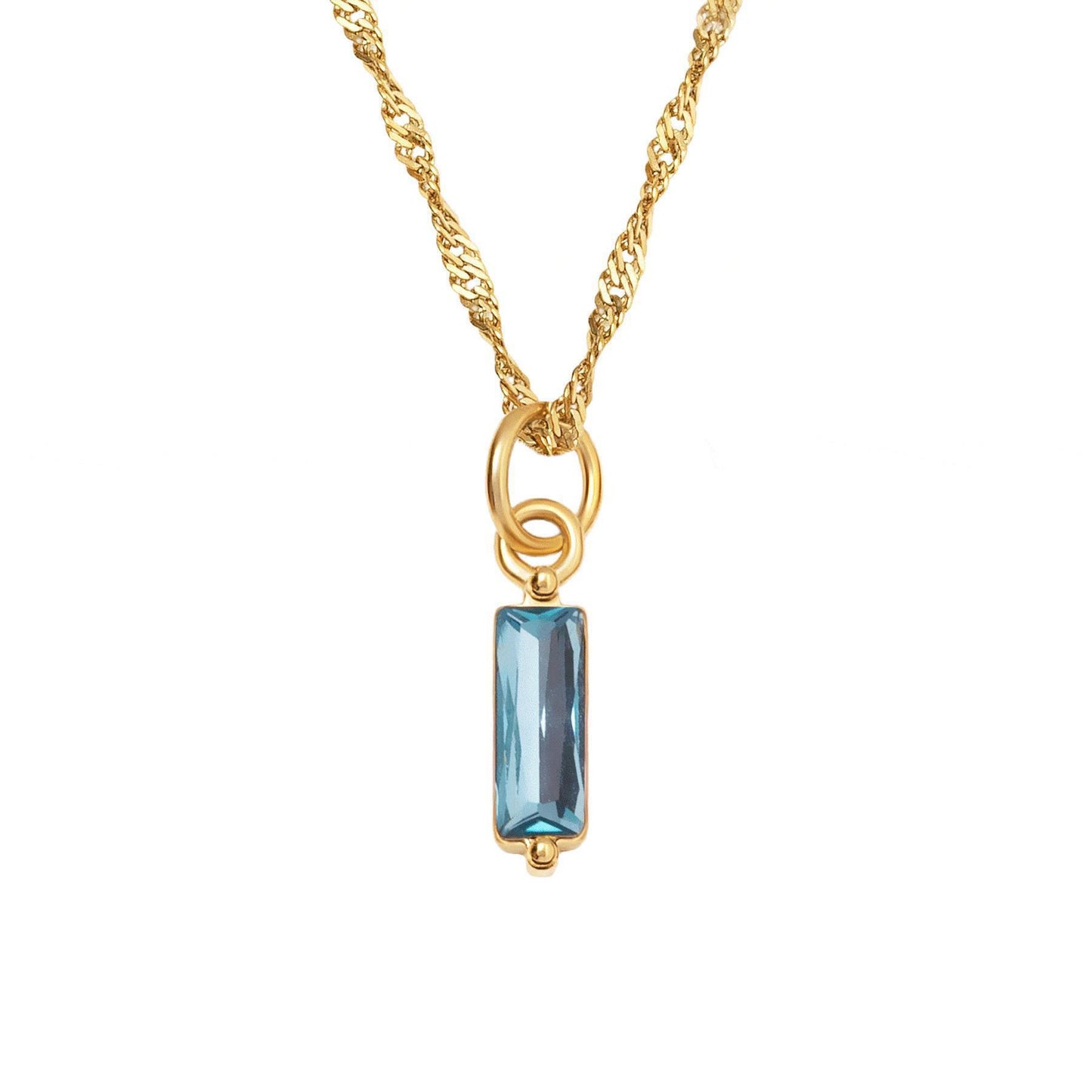 Birthstone Colorful Crystal Necklace