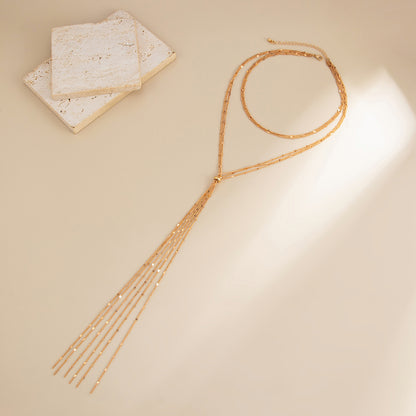 Multi-layer Y-shaped Tassel Chest and Back Chain