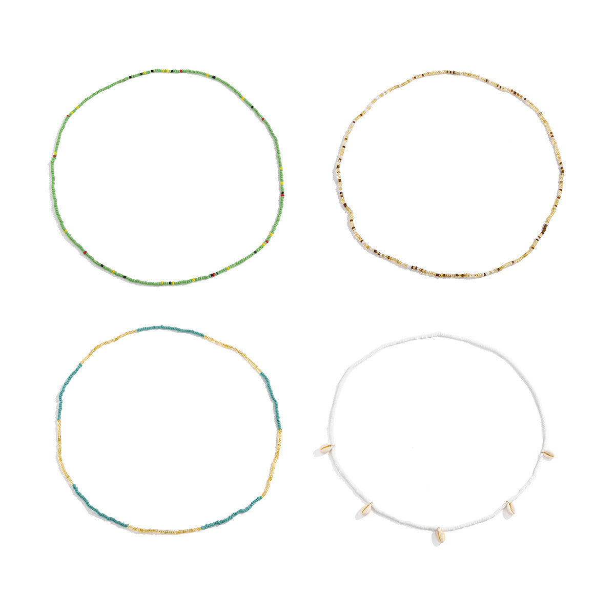 Waist Beads Colorful Crystals and Seashells