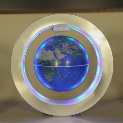 Mapa mundial flotante de gravedad redonda 