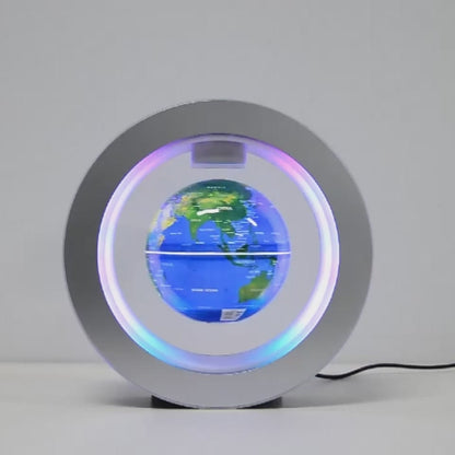 Mapa mundial flotante de gravedad redonda 