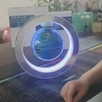 Mapa mundial flotante de gravedad redonda 